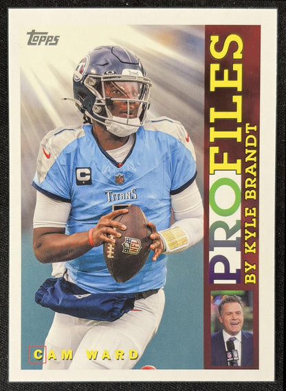 Cam Ward 2026 Topps Profiles Titans front