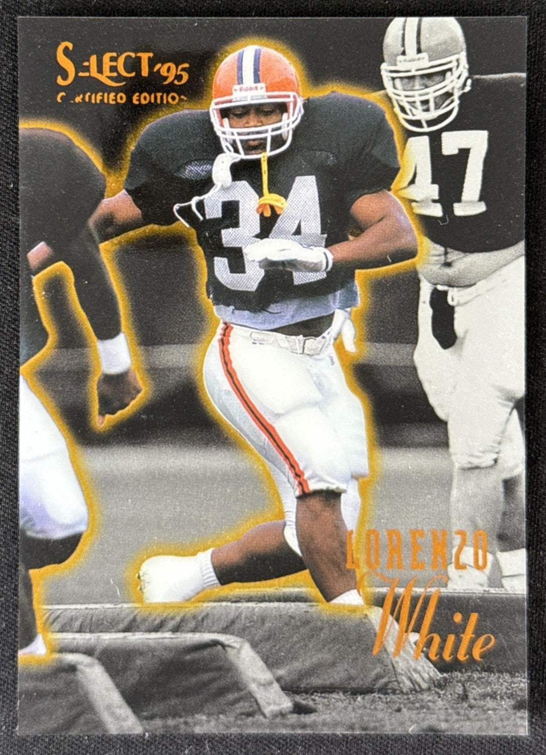 Lorenzo White 1995 Pinnacle Select Certified Browns Sports Trading Card