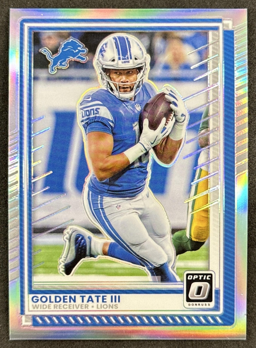 Golden Tate III 2025 Panini Donruss Optic Holo Prizm Lions Front