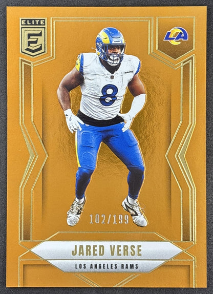 Jared Verse 2025 Panini Donruss Elite Orange /199 Rams Los Angeles Rams Default Title Sports Trading Cards