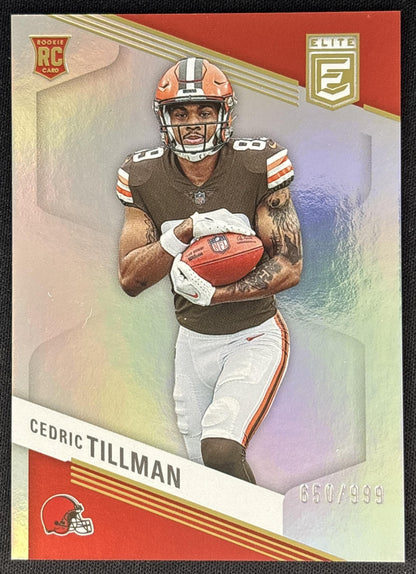 Cedric Tillman 2023 Panini Donruss Elite /999 Sports Trading Cards