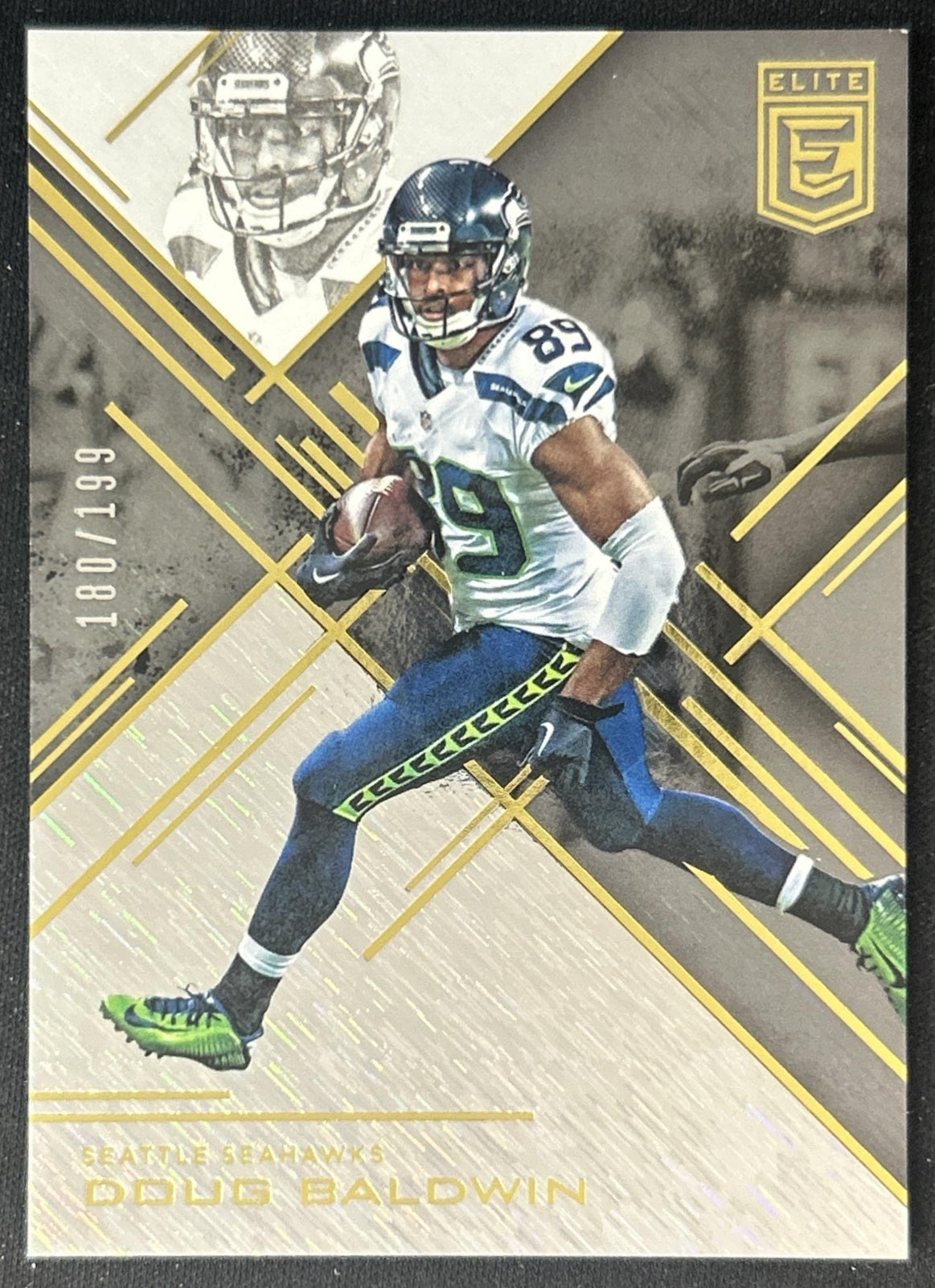Doug Baldwin 2016 Panini Donruss Elite Black /199 Seahawks front