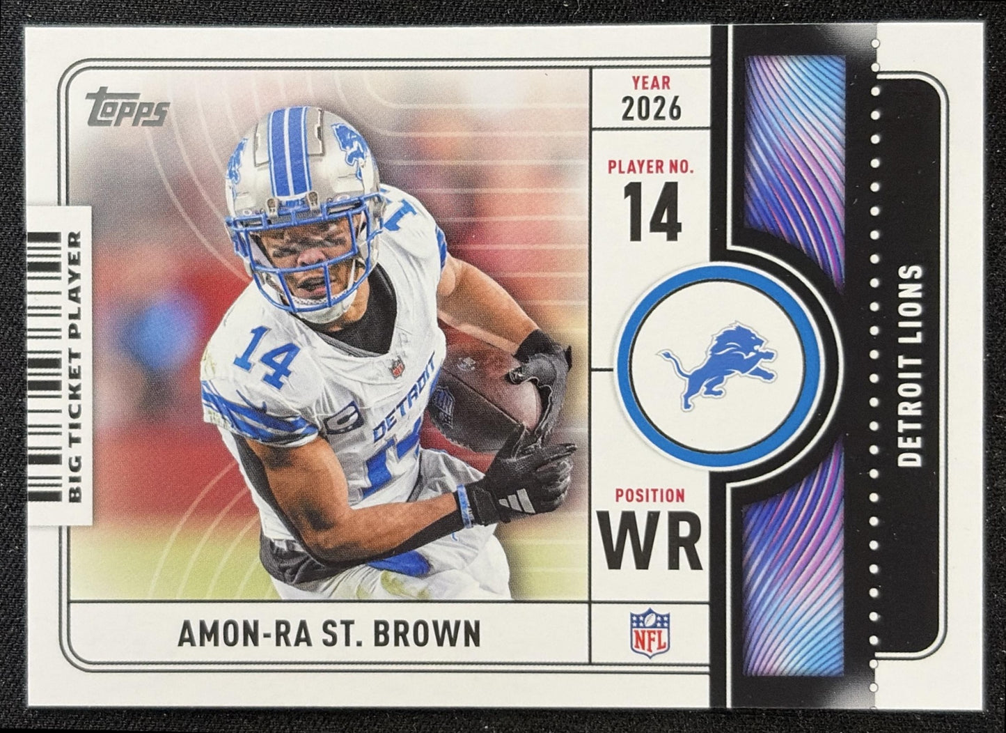 Amon-Ra St. Brown 2026 Topps Big Ticket Players Lions front