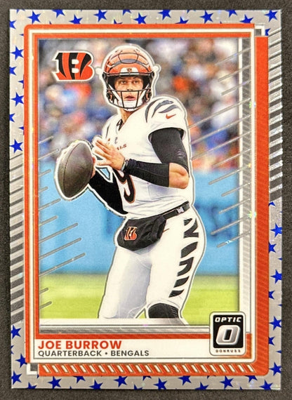 Joe Burrow 2025 Panini Donruss Optic Stars Prizm Bengals front