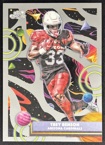 Trey Benson 2025 Topps Cosmic Chrome Cardinals Sports Trading Cards