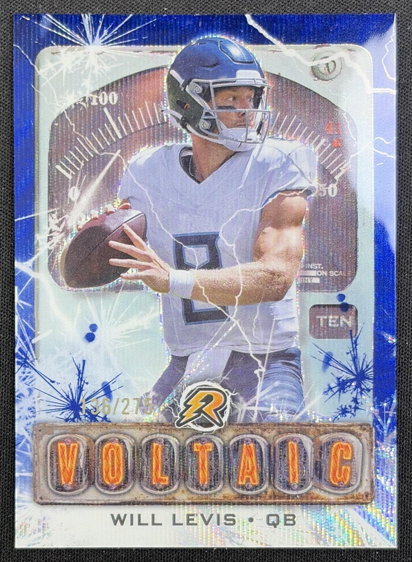 Will Levis 2024 Topps Resurgence Voltaic Navy Surge /275 Titans Tennessee Titans