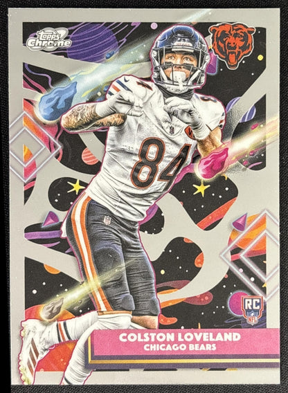 Colston Loveland 2025 Topps Cosmic Chrome Bears