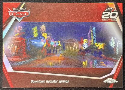 Mater Meets Lightning 2026 Topps Chrome Disney Cars 20th Anniversary Front