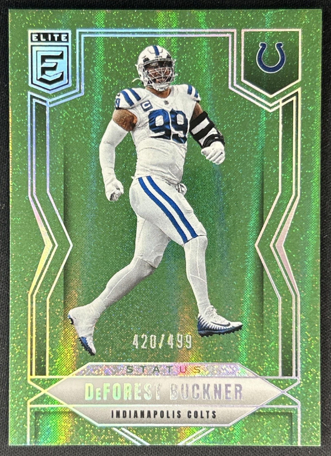 DeForest Buckner 2025 Panini Donruss Elite Teal Matrix /499 Colts