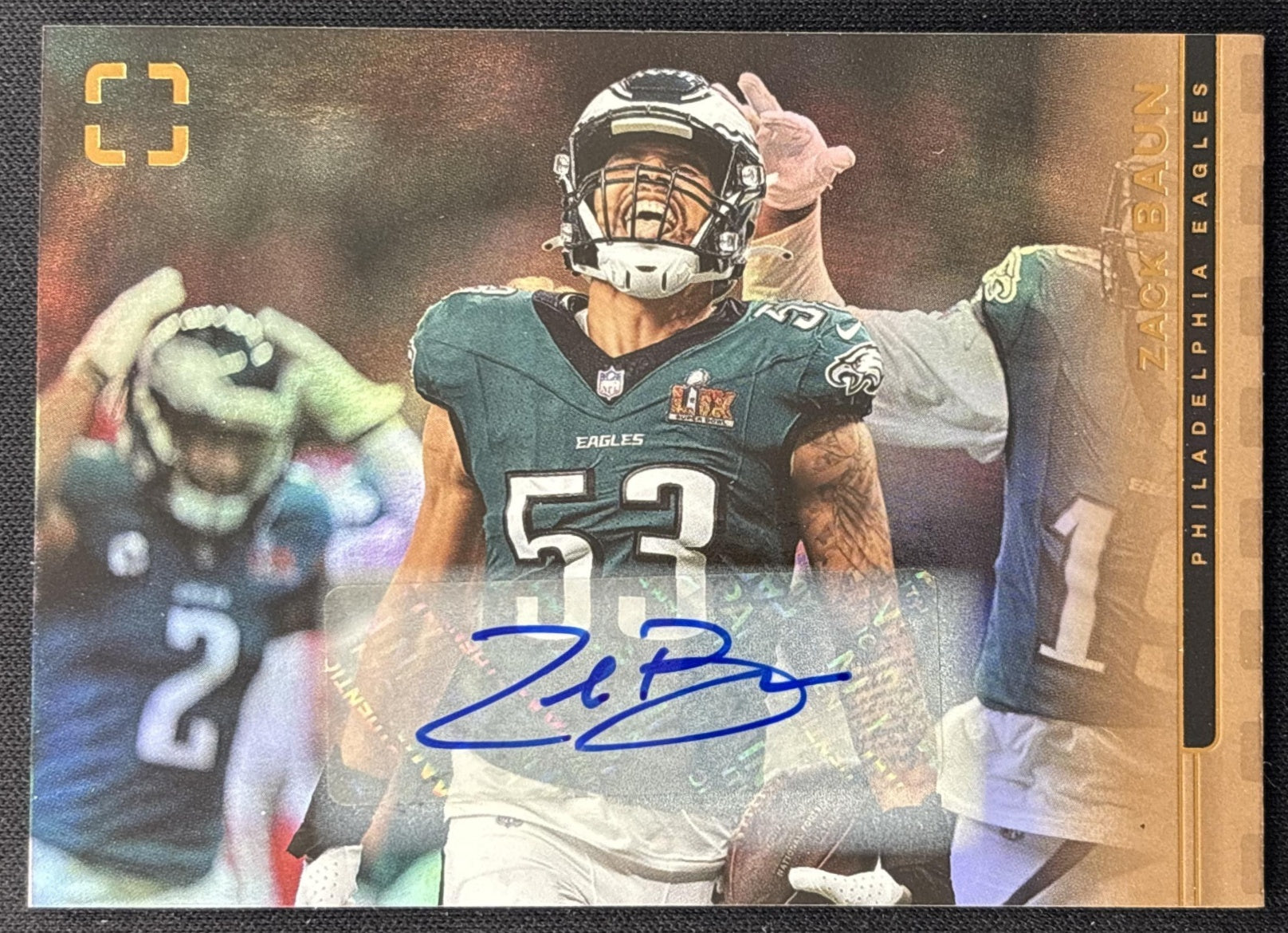 Zack Baun 2025 Panini PhotoGenic Auto Horizontal Eagles
