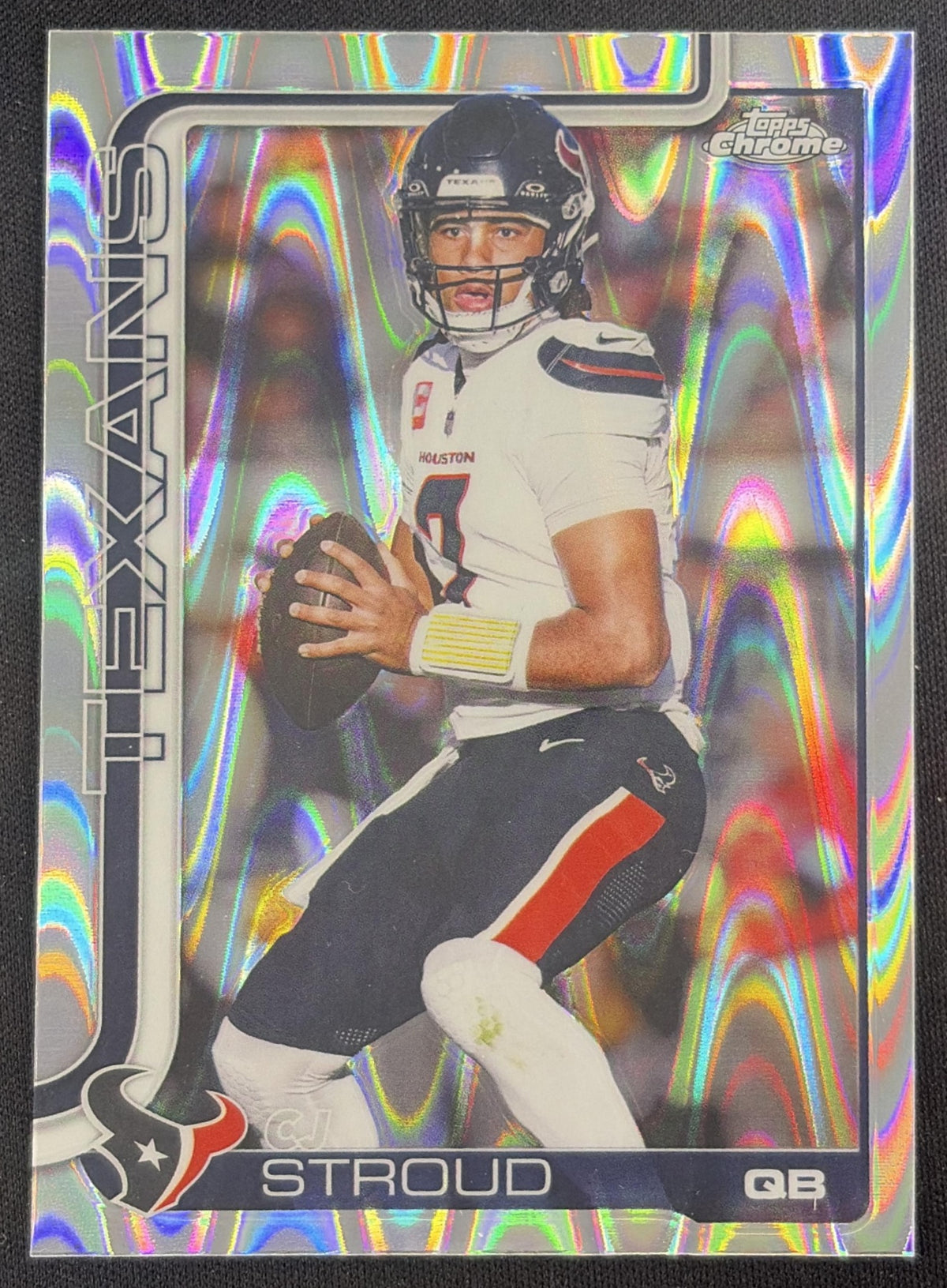 CJ Stroud 2025 Topps Chrome RayWave Refractor Texans