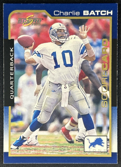 Charlie Batch 2000 Score Scorecard /2000 Lions Sports Trading Cards