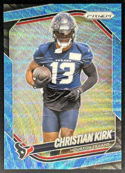 Christian Kirk 2025 Panini Prizm Blue Wave /230 Texans Front