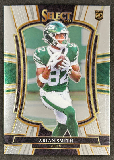 Arian Smith 2025 Select Premier Level Jets Sports Trading Cards