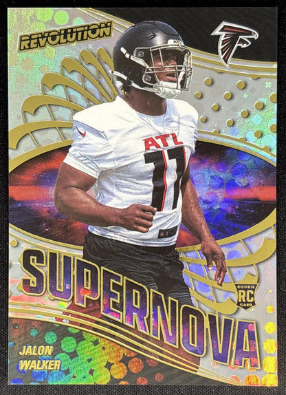 Jalon Walker 2025 Panini Revolution Supernova Falcons Sports Trading Cards