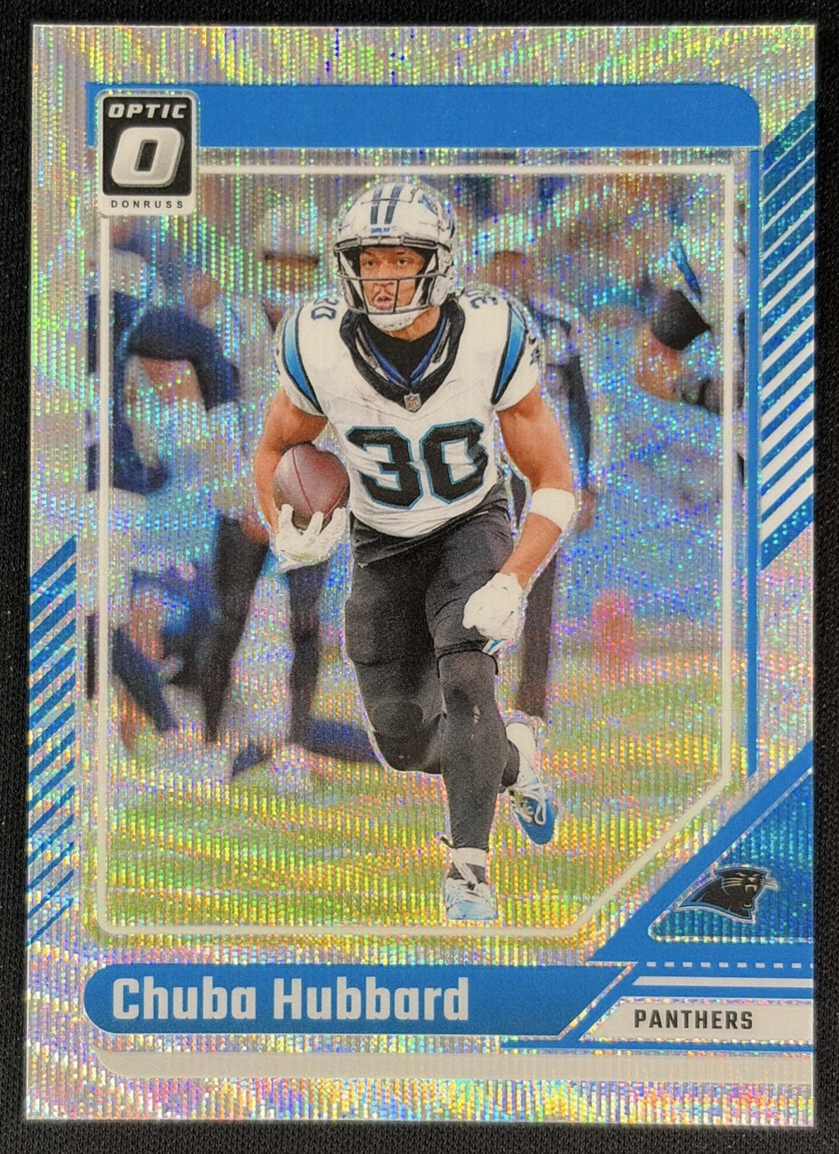 Chuba Hubbard 2024 Panini Donruss Optic Wave /300 Panthers