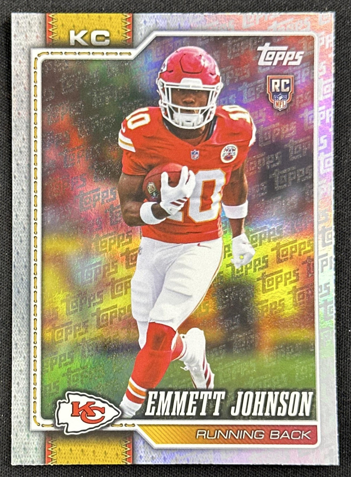 Emmett Johnson 2026 Topps Flagship Fanatics Foil Chiefs
