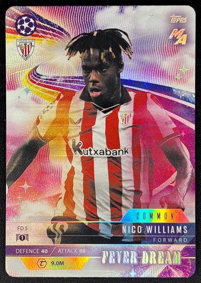 Nico Williams 2025 Topps Match Attax Madness UEFA Champions League Fever Dream Default Title Sports Trading Cards