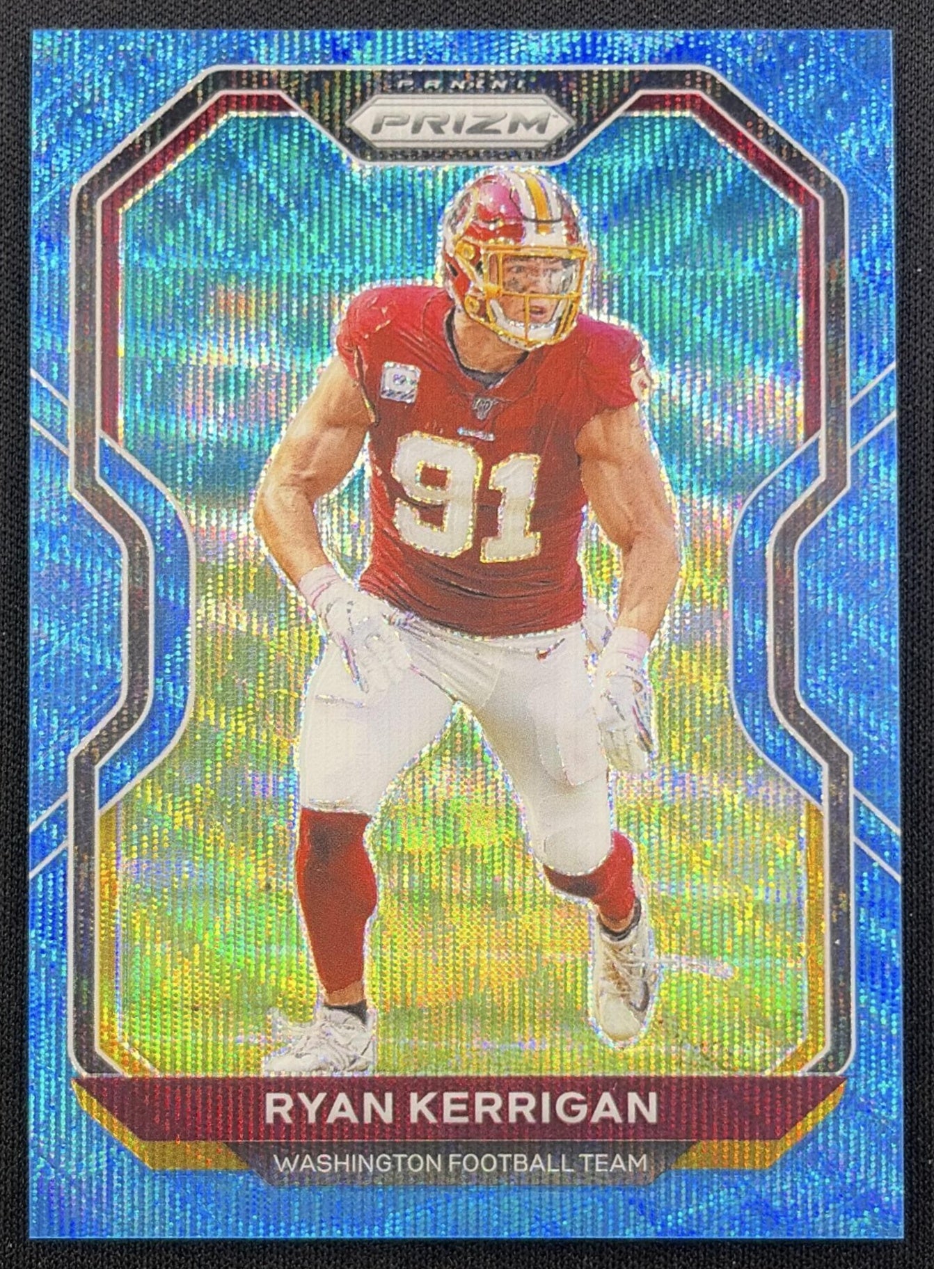 Ryan Kerrigan 2020 Panini Prizm Blue Wave /199 Washington