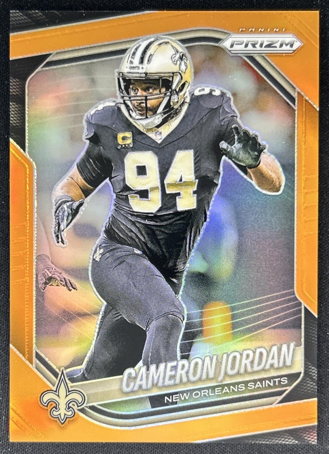 Cameron Jordan 2025 Panini Prizm Orange /249 Saints