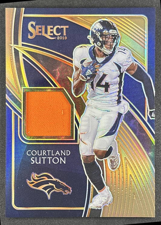 Courtland Sutton 2020 Panini Select Disco Red Prizm /49 Broncos