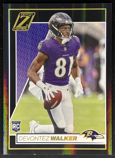 Devontez Walker 2024 Panini Zenith HOLO Ravens Sports Trading Cards