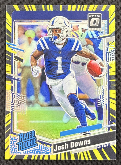 Josh Downs 2023 Panini Donruss Optic Electricity Prizm /69 Colts
