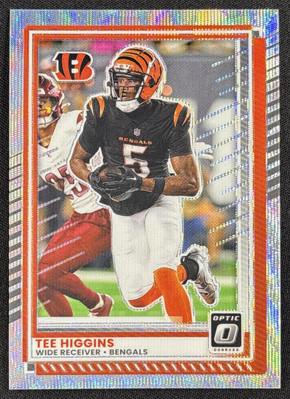 Tee Higgins 2025 Panini Donruss Optic Wave Prizm /300 Bengals