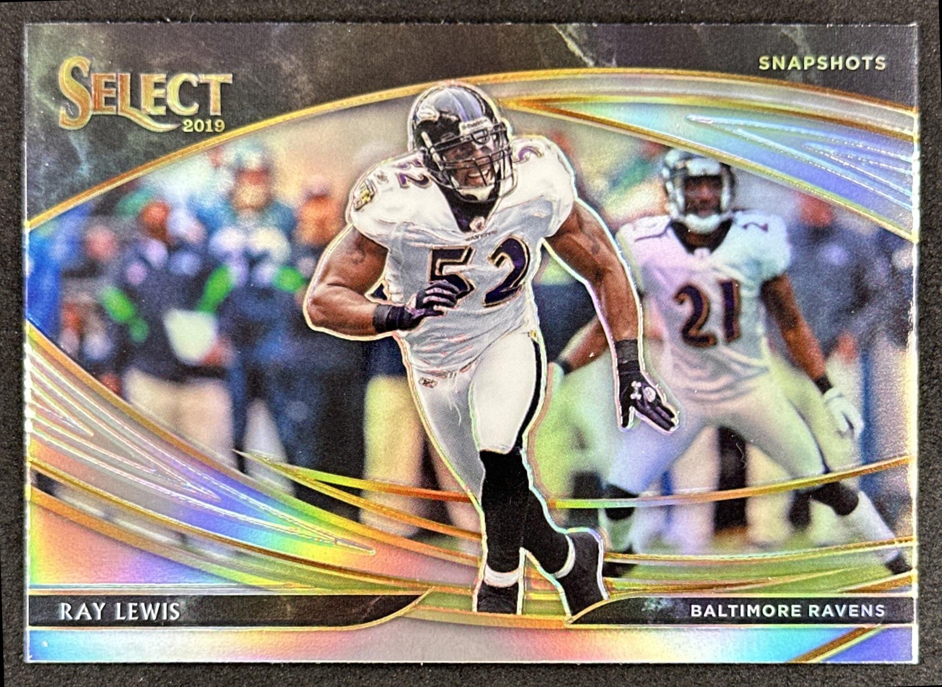 Ray Lewis 2019 Panini Select Snapshots Prizm Ravens
