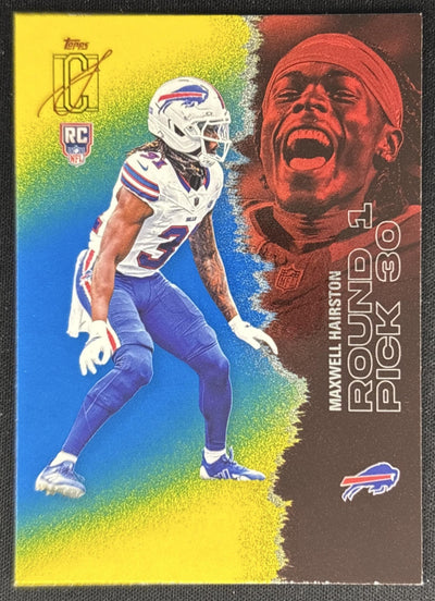 Maxwell Hairston 2025 Topps Signature Class Rookie Blue & Yellow Foil Bills Sports Trading Cards