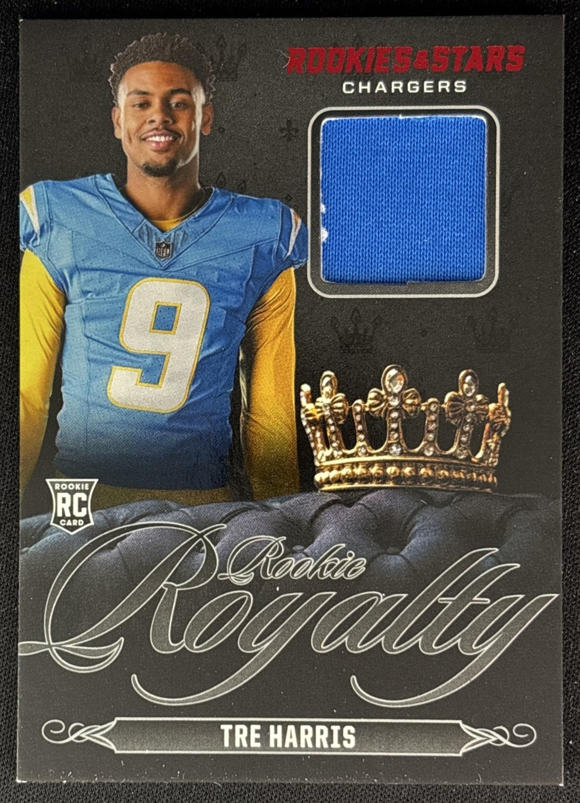 Tre Harris 2025 Panini Rookies & Stars Rookie Royalty Chargers Sports Trading Cards