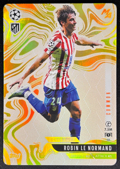 Robin Le Normand 2025 Match Attax Madness UEFA Champions League Common Atletico Sports Trading Cards