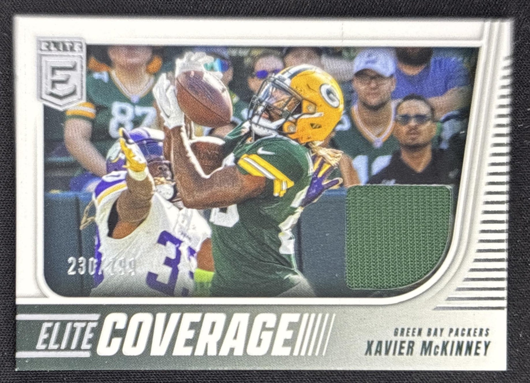 Xavier McKinney 2025 Panini Donruss Elite Coverage /799 Packers