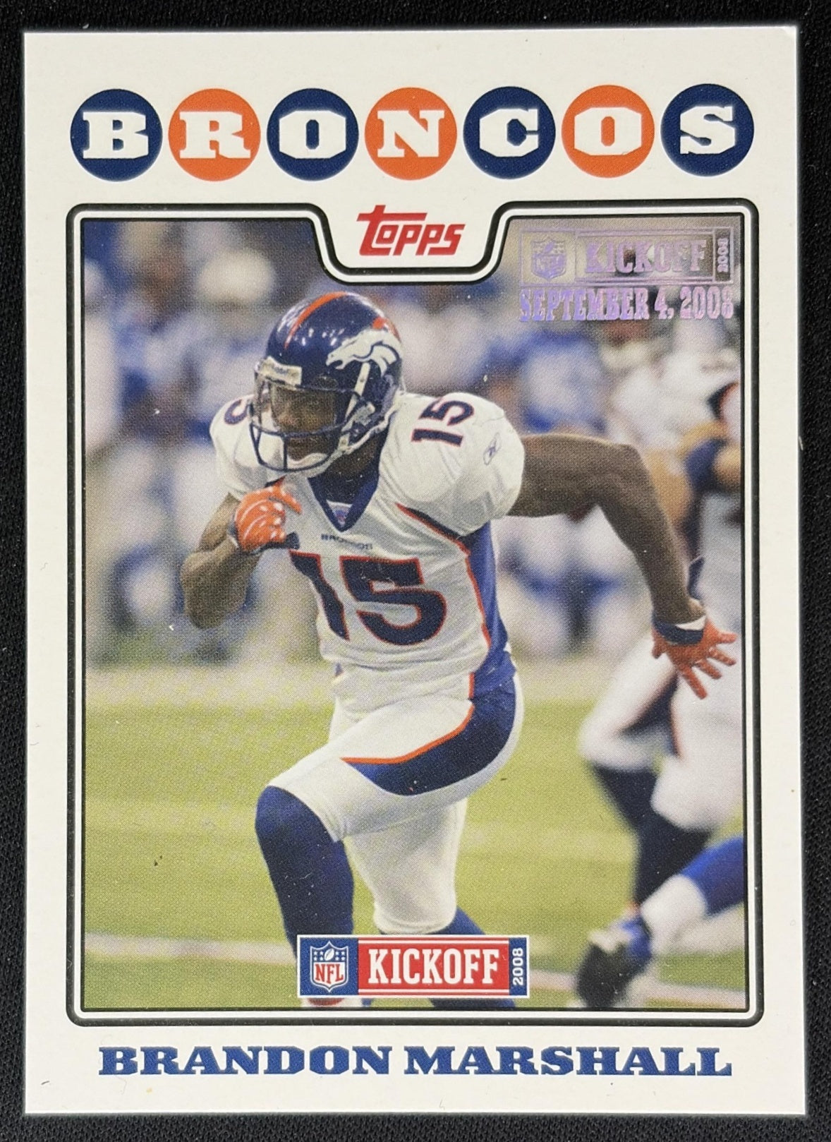 Brandon Marshall 2008 Topps Kickoff Silver Holofoil /1349 Broncos