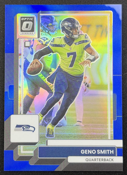 Geno Smith 2022 Panini Donruss Optic Blue /179 Seahawks