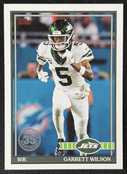 Garrett Wilson 2026 Topps 1991 Jets front