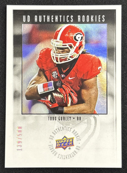 Todd Gurley 2015 Upper Deck Authentics Rookies /500 Bulldogs