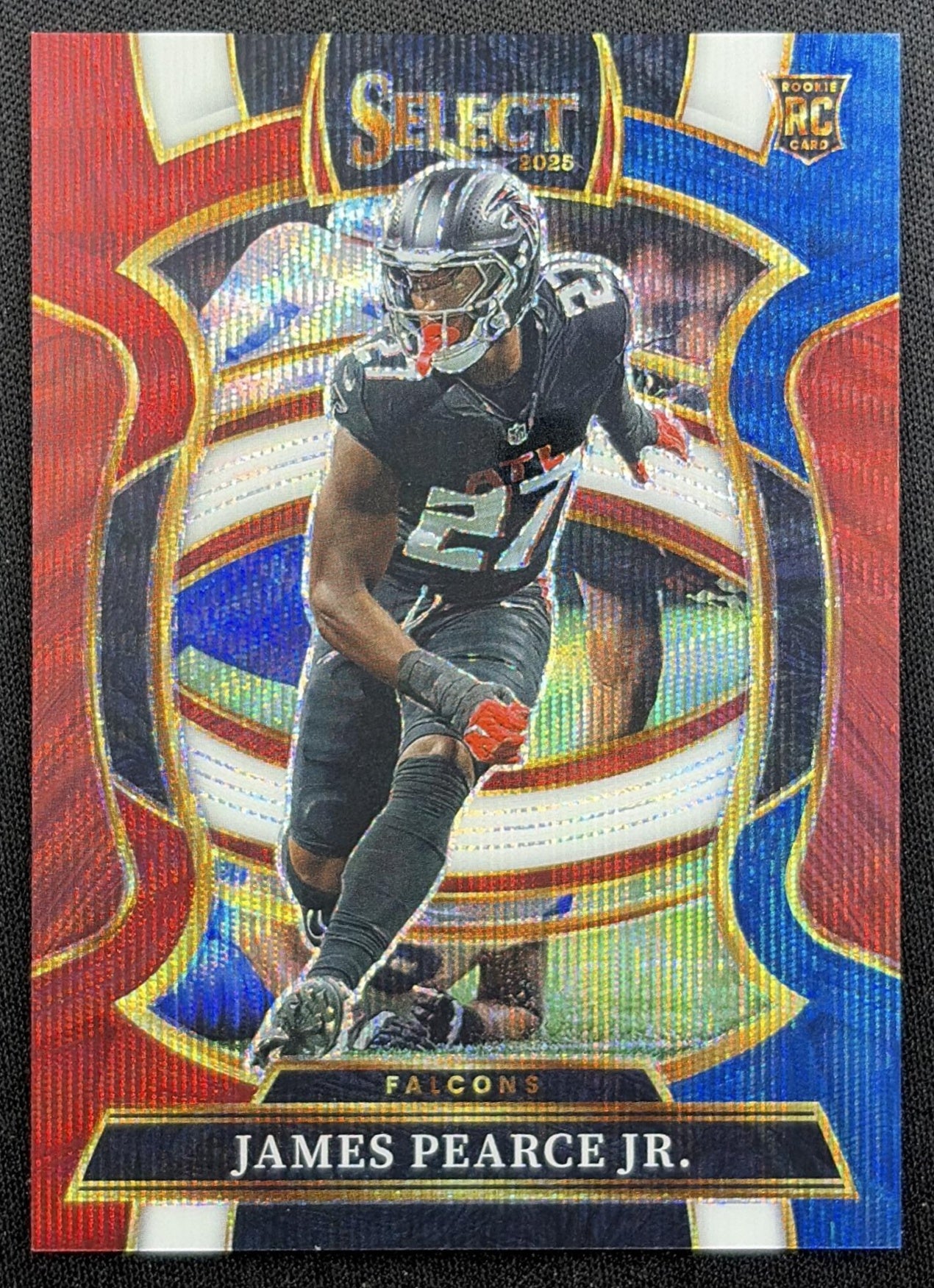 James Pearce Jr. 2025 Panini Select Concourse Tri-Color Prizm /399 Falcons