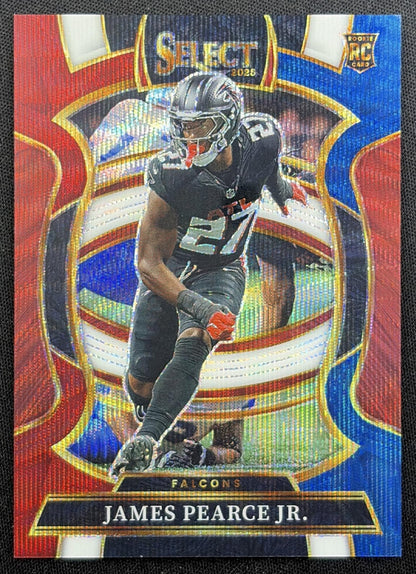 James Pearce Jr. 2025 Panini Select Concourse Tri-Color Prizm /399 Falcons