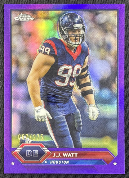 J.J. Watt 2023 Topps Composite Chrome Purple Refractor /275 Texans