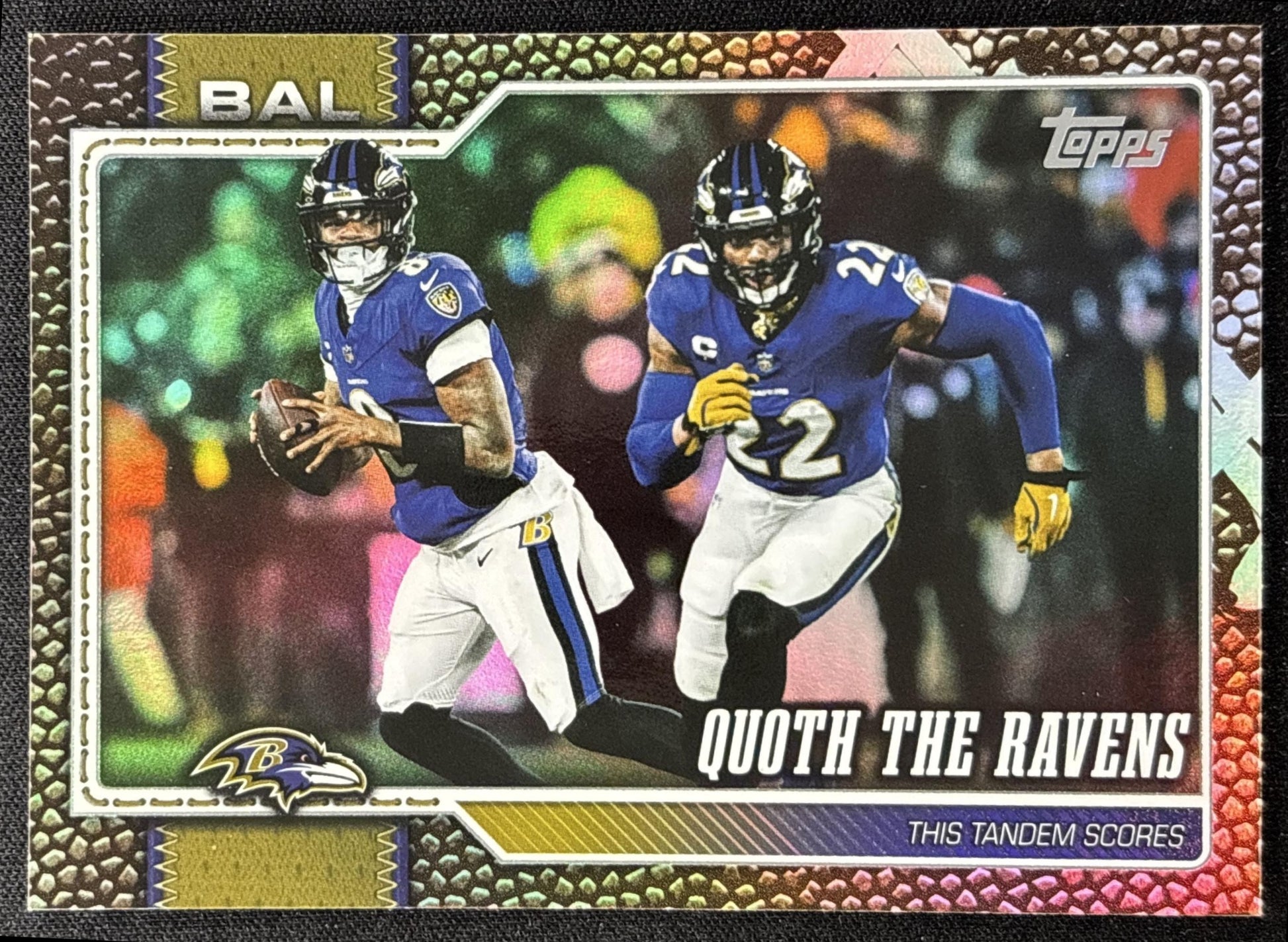 Quoth The Ravens 2026 Topps Football Leather Foil