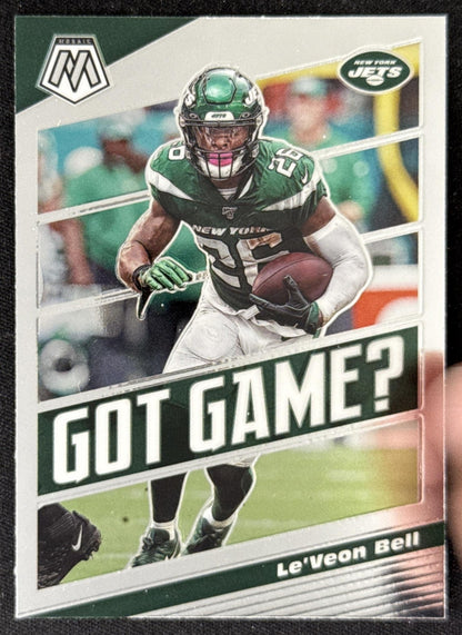 Le Veon Bell 2020 Panini Mosaic Got Game? Jets Sports Trading Card