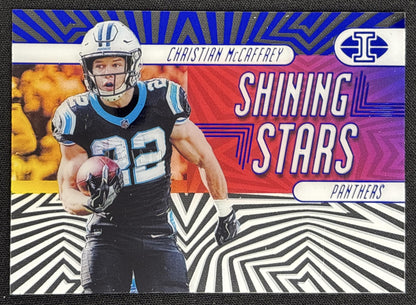 Christian McCaffrey 2019 Panini Illusions Shining Stars Blue /299 Panthers