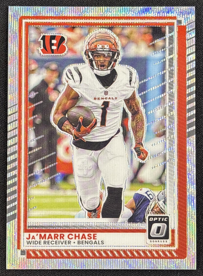 Ja'Marr Chase 2025 Panini Donruss Optic Wave Prizm /300 Bengals