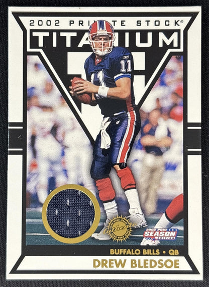 Drew Bledsoe 2002 Pacific Private Stock Titanium Postseason Edition /435 Bills Front