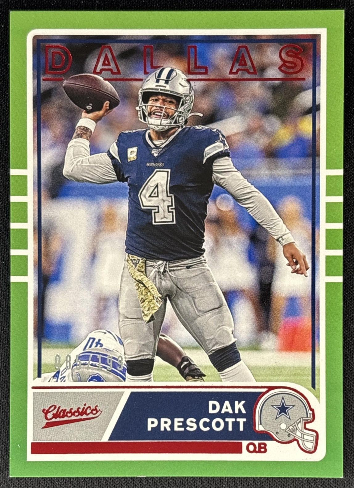 Dak Prescott 2019 Panini Chronicles Classics Red /199 Cowboys front