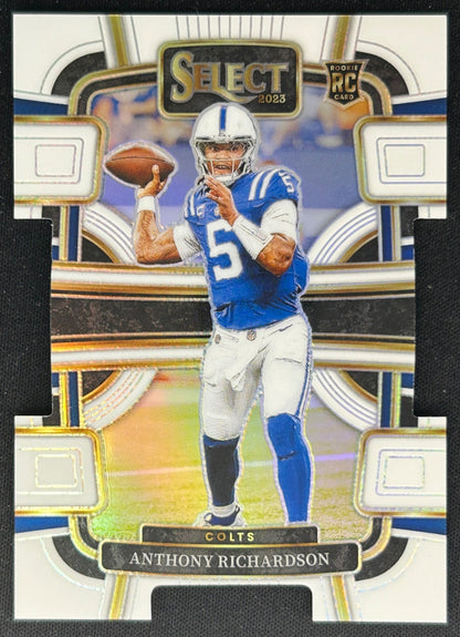 Anthony Richardson 2023 Panini Select White Prizms Die Cut /199 Colts Sports Trading Card