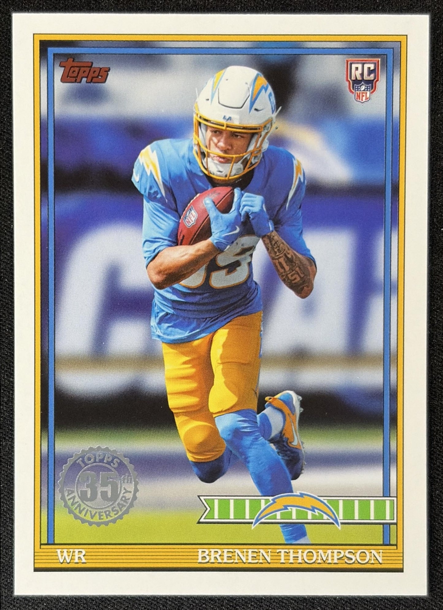 Brenen Thompson 2026 Topps 1991 Rookie Chargers front
