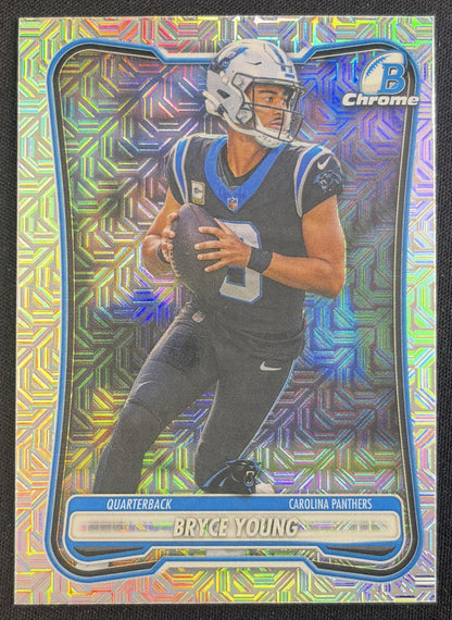 Bryce Young 2026 Bowman Chrome NFL Mojo Refractor Panthers