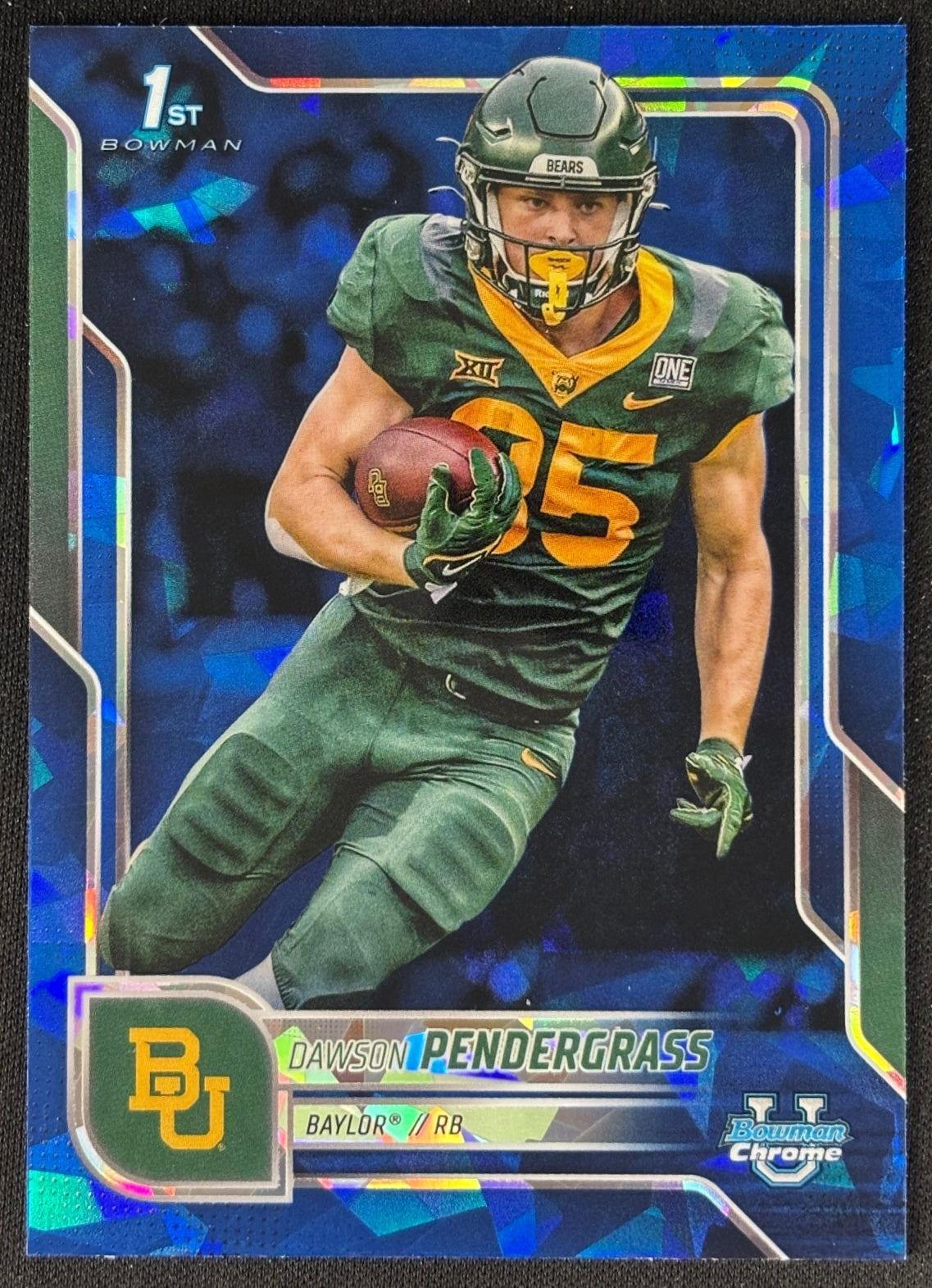 Dawson Pendergrass 2025 Bowman Chrome University Sapphire Prospect Sports Trading Card